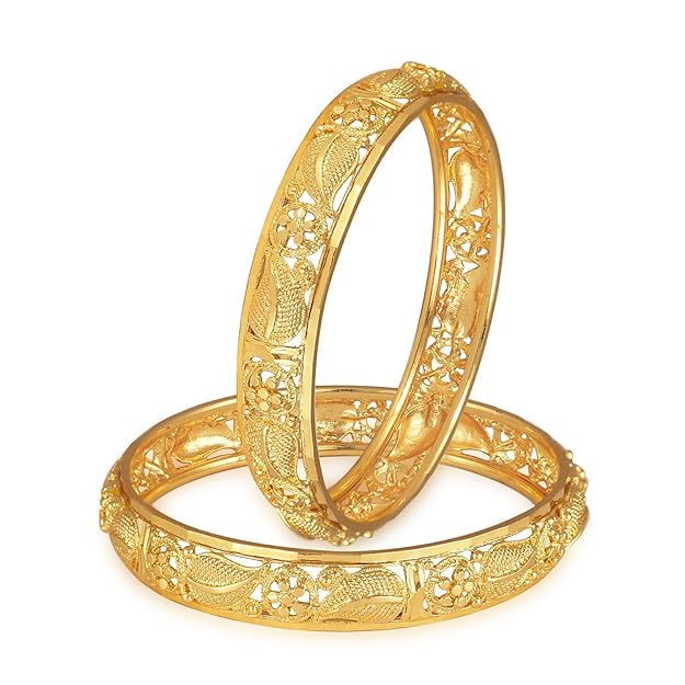 1Gram Gold Plated Premium & Traditional Bangle for Women
